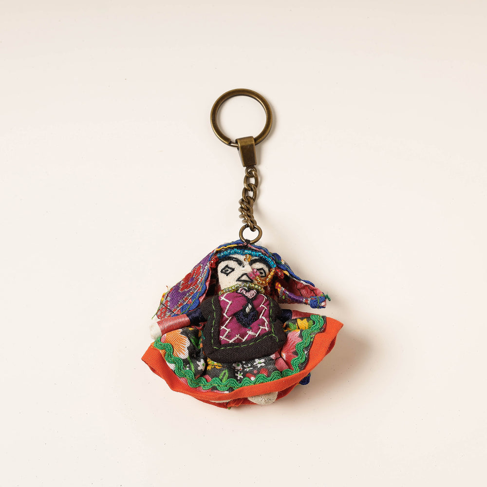 Kutch Embroidered Handmade Doll Keychain