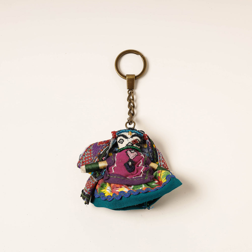 Kutch Embroidered Handmade Doll Keychain