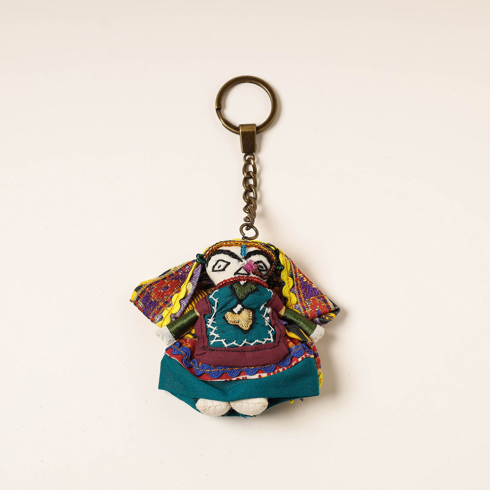 Kutch Embroidered Handmade Doll Keychain