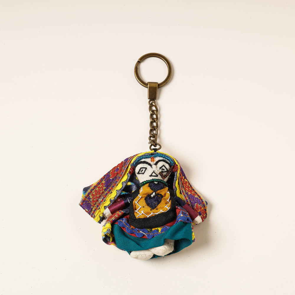 Kutch Embroidered Handmade Doll Keychain