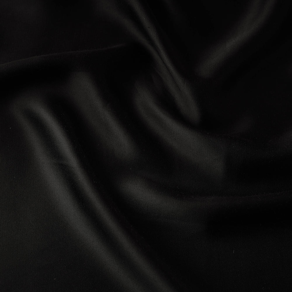 Black - Plain Pure Modal Silk Fabric 07