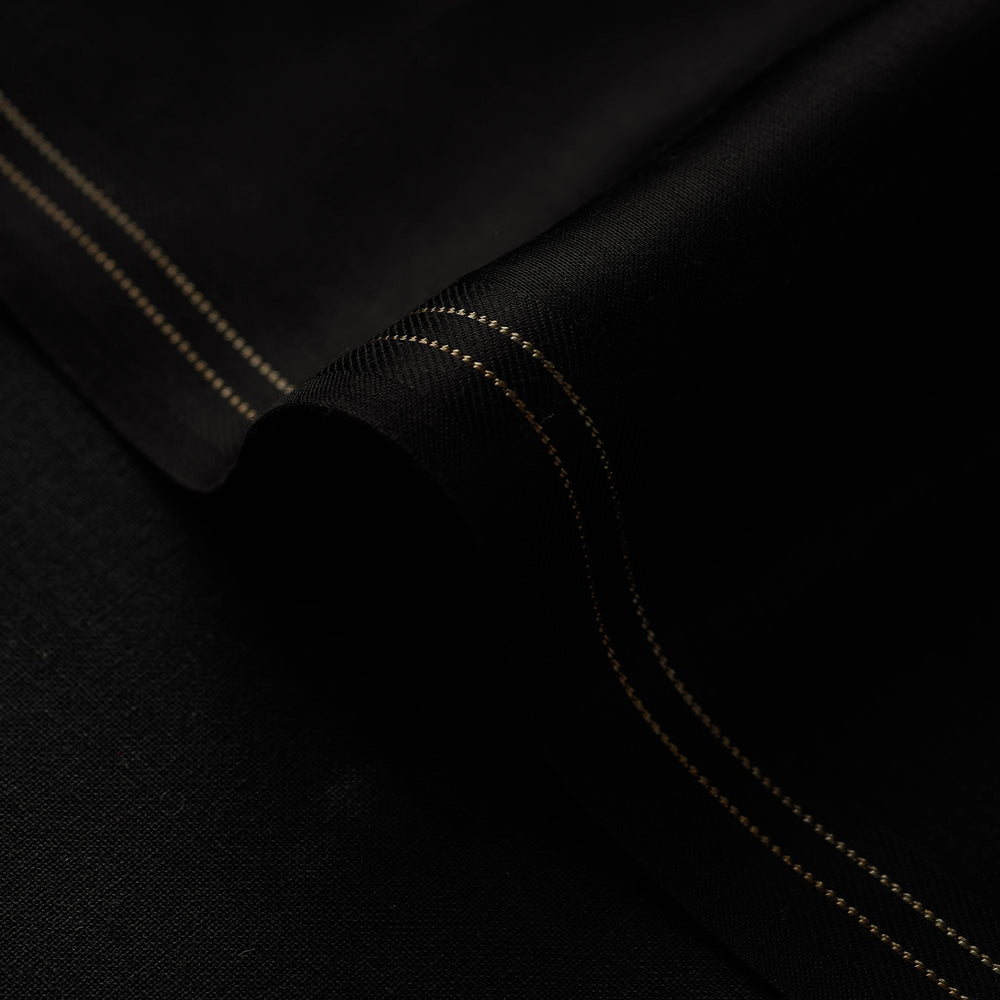 Black - Plain Pure Modal Silk Fabric 07