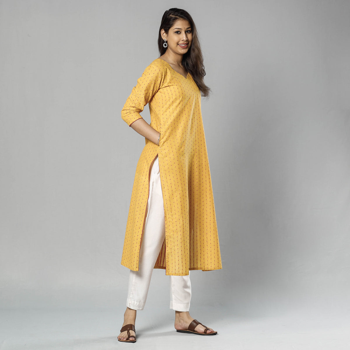 jacquard kurta