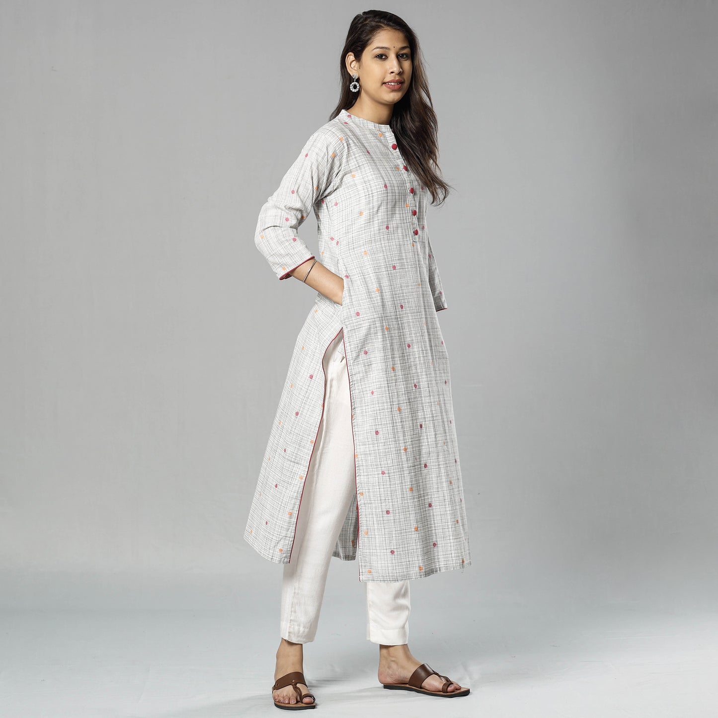 Jacquard Cotton Kurta