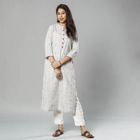 Jacquard Cotton Kurta