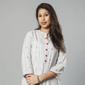Jacquard Cotton Kurta