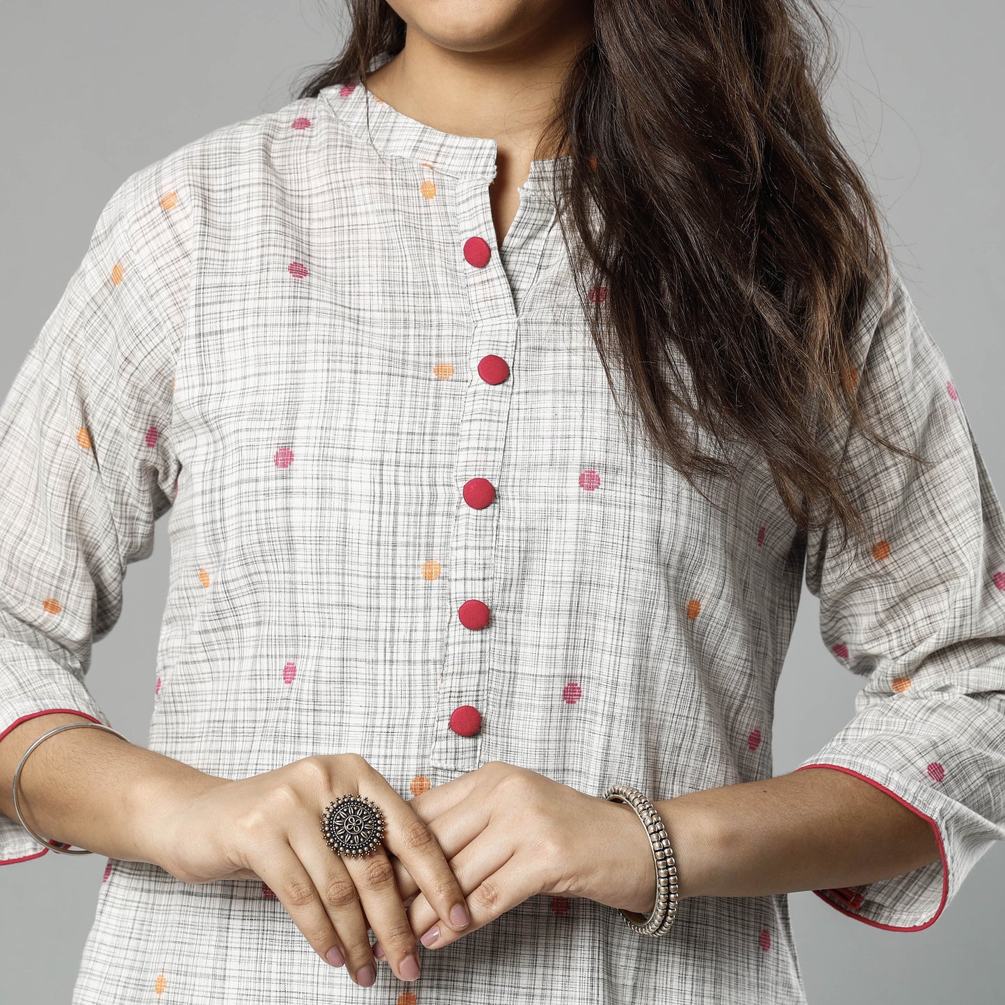 Jacquard Cotton Kurta