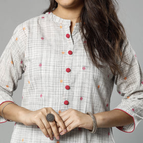 Jacquard Cotton Kurta