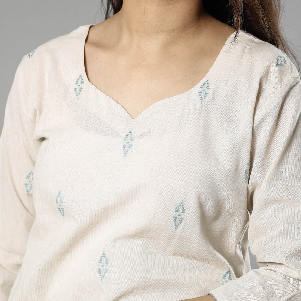 jacquard kurta