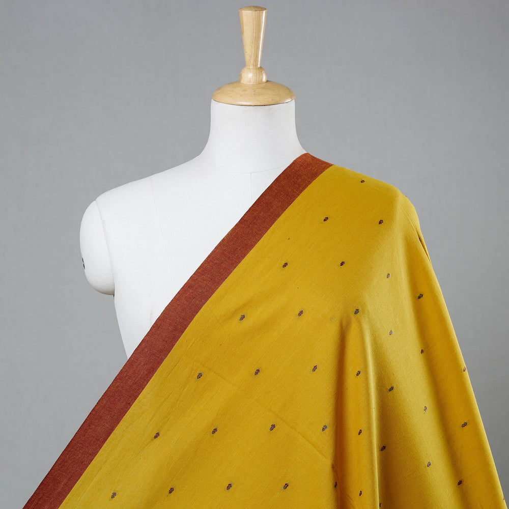 Yellow - Prewashed Cotton Jacquard Fabric 01