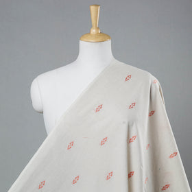 White - Jacquard Prewashed Cotton Fabric 18