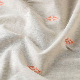 White - Jacquard Prewashed Cotton Fabric 18