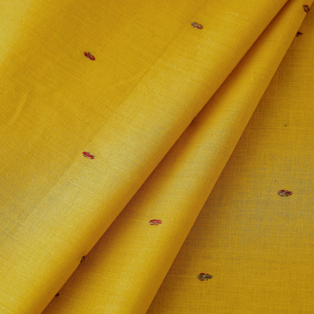 Yellow - Prewashed Cotton Jacquard Fabric 01