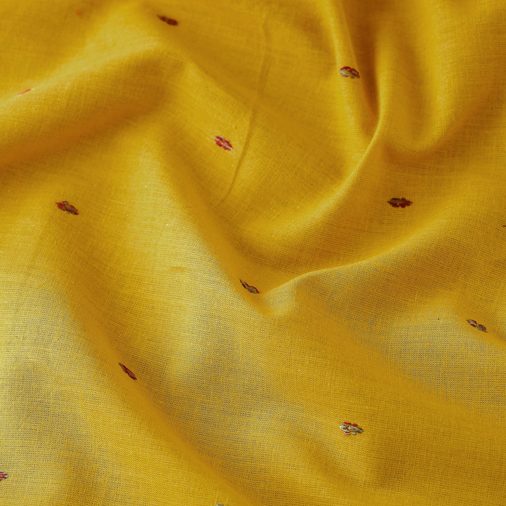 Yellow - Prewashed Cotton Jacquard Fabric 01