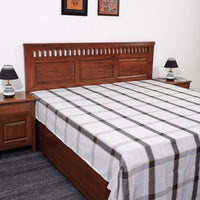 plain double bed cover