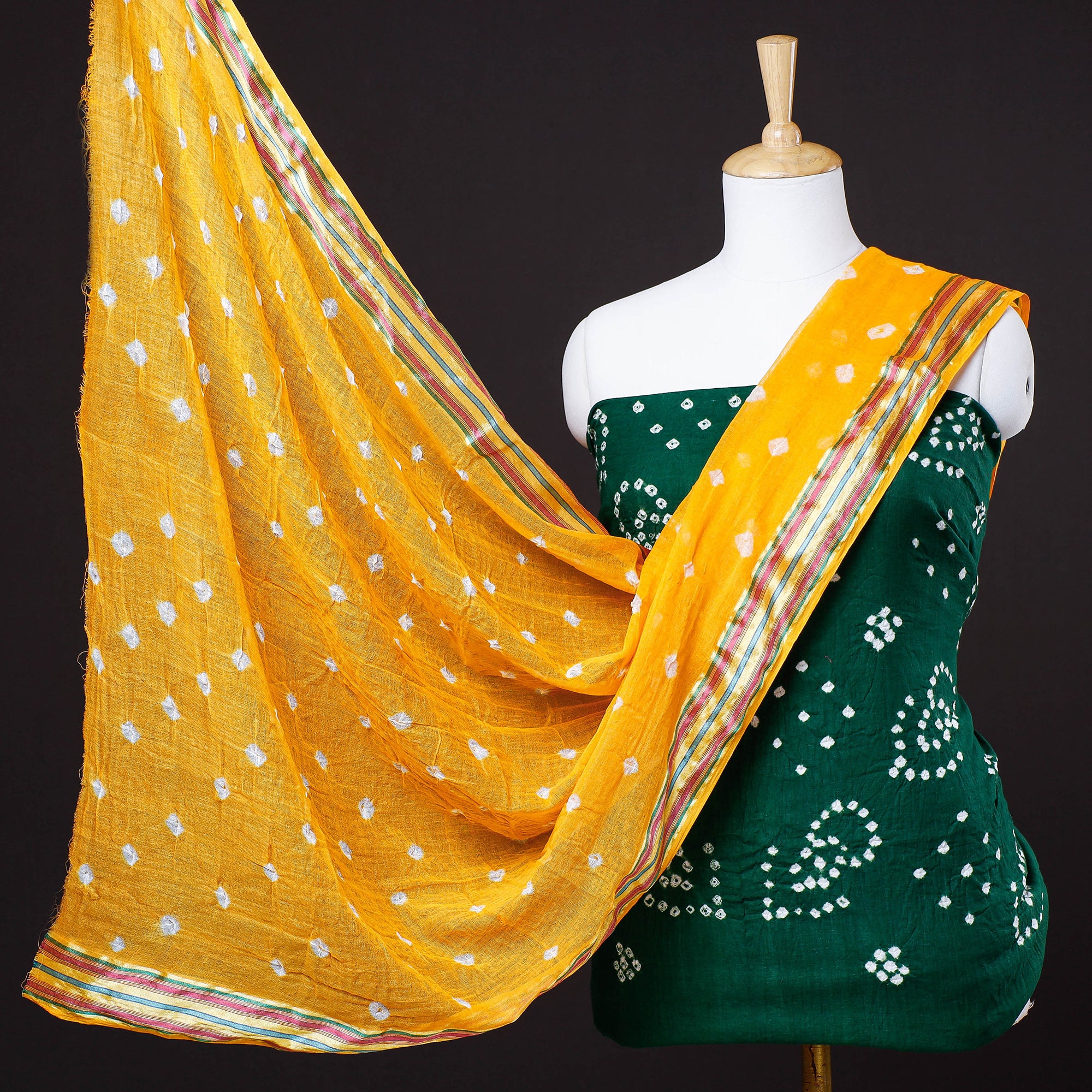 Buy Maroon & Yellow Dress Material for Women by KIMISHA Online | Ajio.com