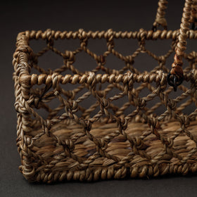  Brown Handcrafted Organic Water Hyacinth Multipurpose Basket 