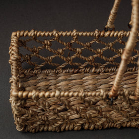  Brown Handcrafted Organic Water Hyacinth Multipurpose Basket 