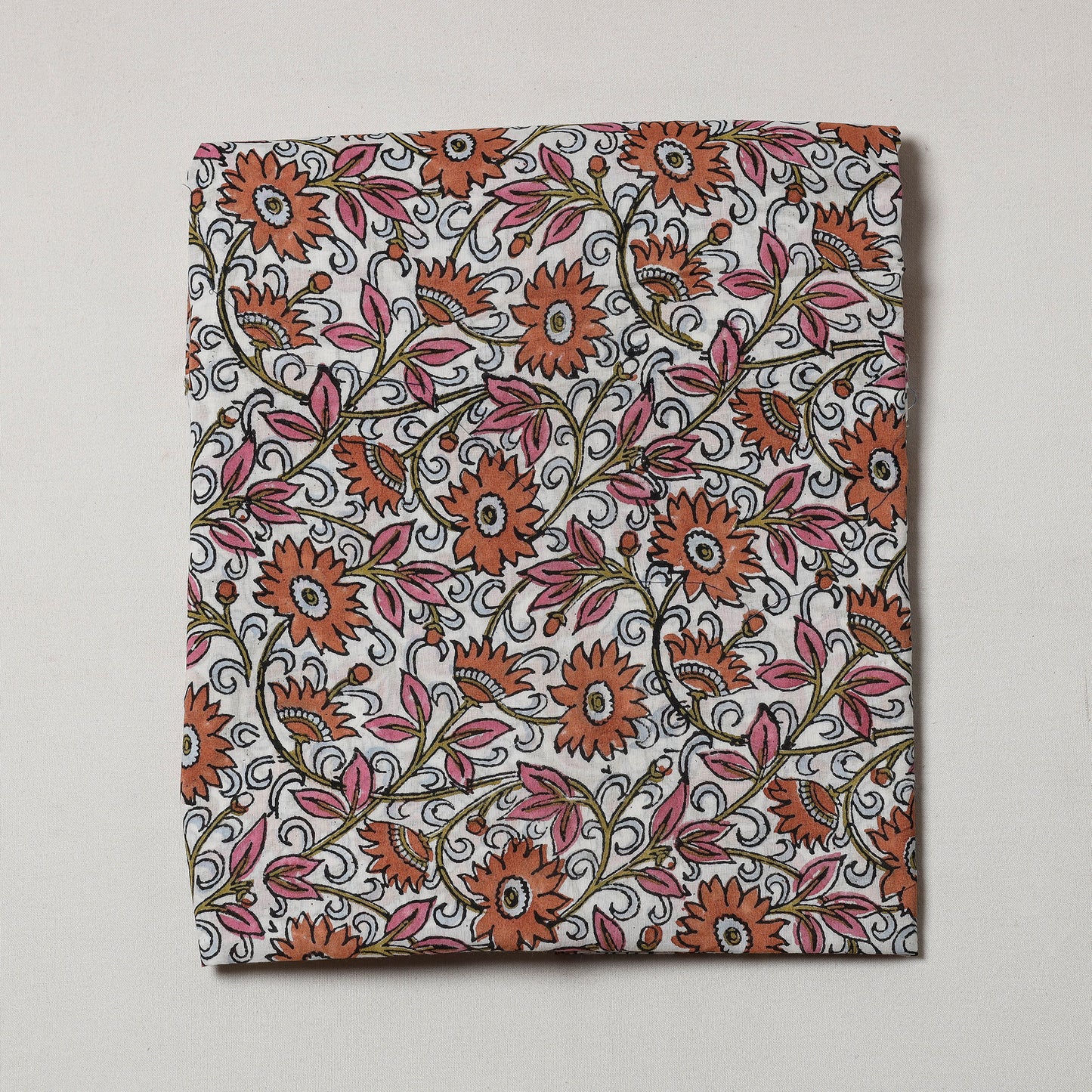 Multicolor - Sanganeri Block Printed Cotton Precut Fabric