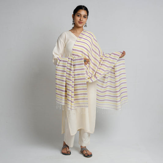 Multicolor - Phulia Bengal Handloom Cotton Dupatta