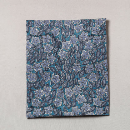 Blue - Sanganeri Block Printed Cotton Precut Fabric