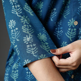 Buy Akola Block Printed Cotton Long Kurta Online l iTokri.com