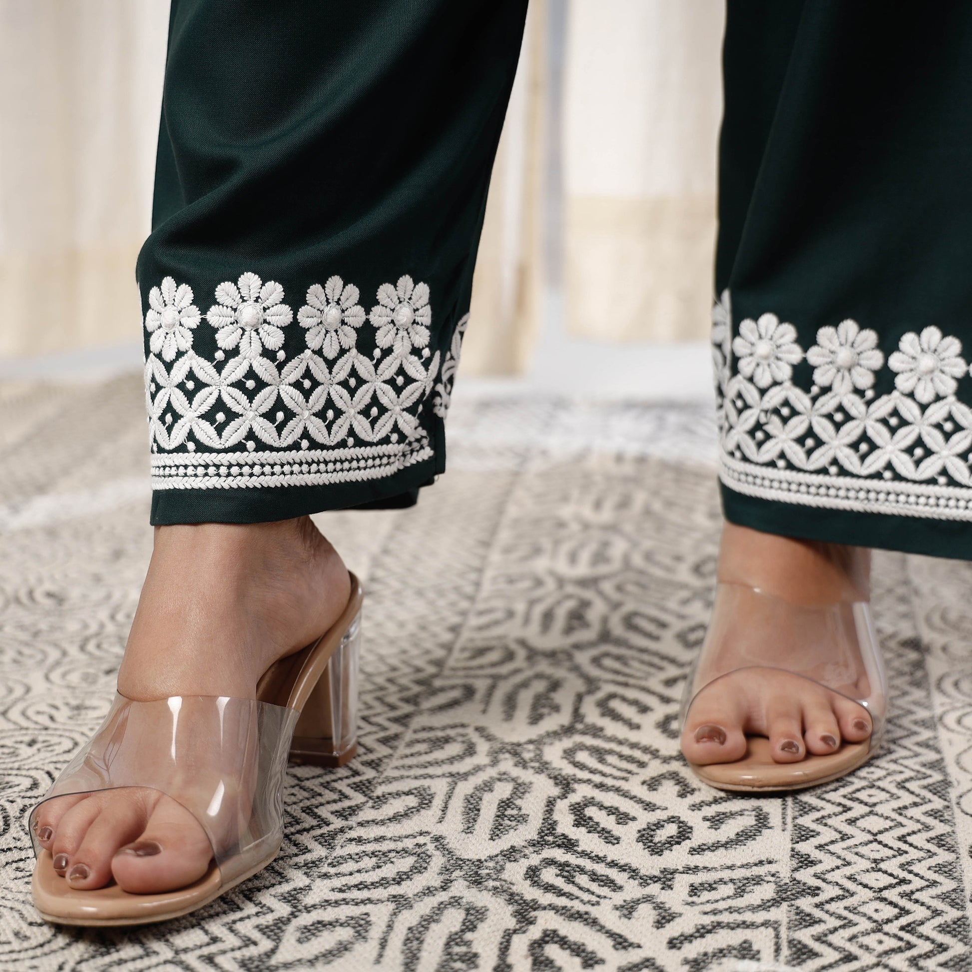 Chikankari Embroidery Kurta with Pant Set
