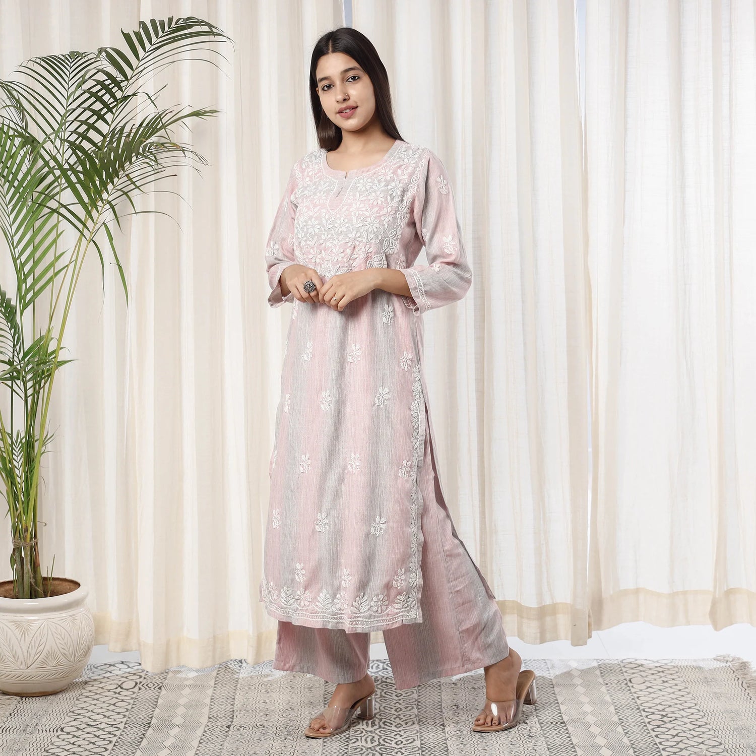 Kurta Palazzo Set Dressy Pant Suits Kurti Pant for Women Pure Cotton Plain  Simple Salwar Kameez Set Cusom Stitched Plus Sizes - Etsy