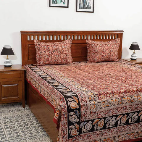 Kalamkari bed cover