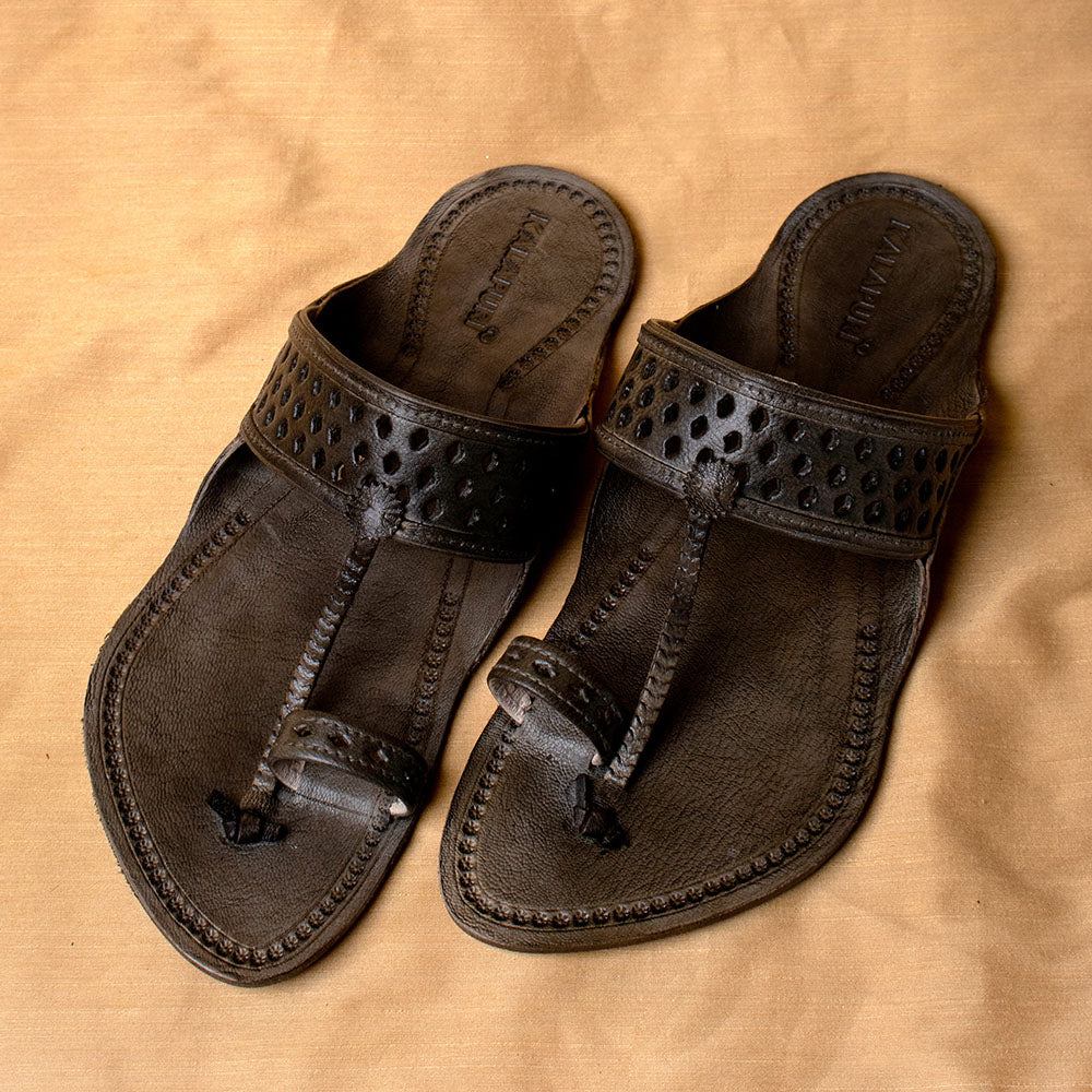 kolhapuri leather slippers