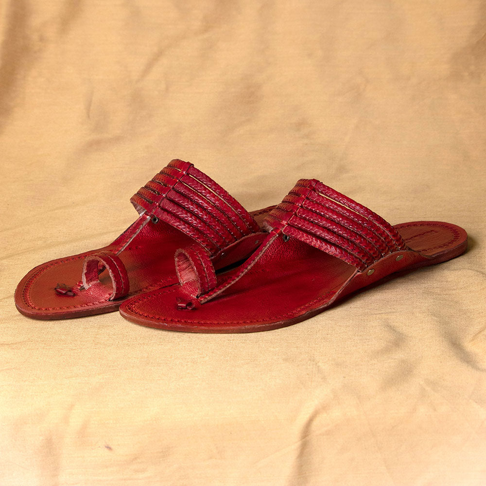 kolhapuri leather slippers