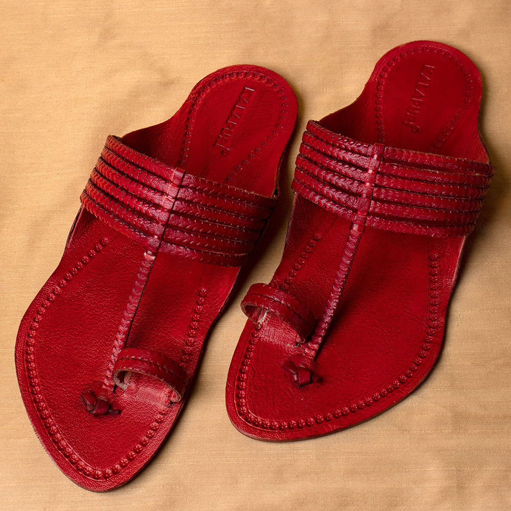 kolhapuri leather slippers