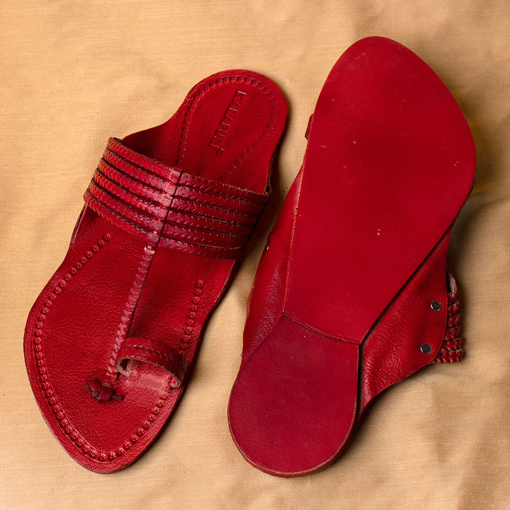 kolhapuri leather slippers