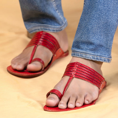 kolhapuri leather slippers