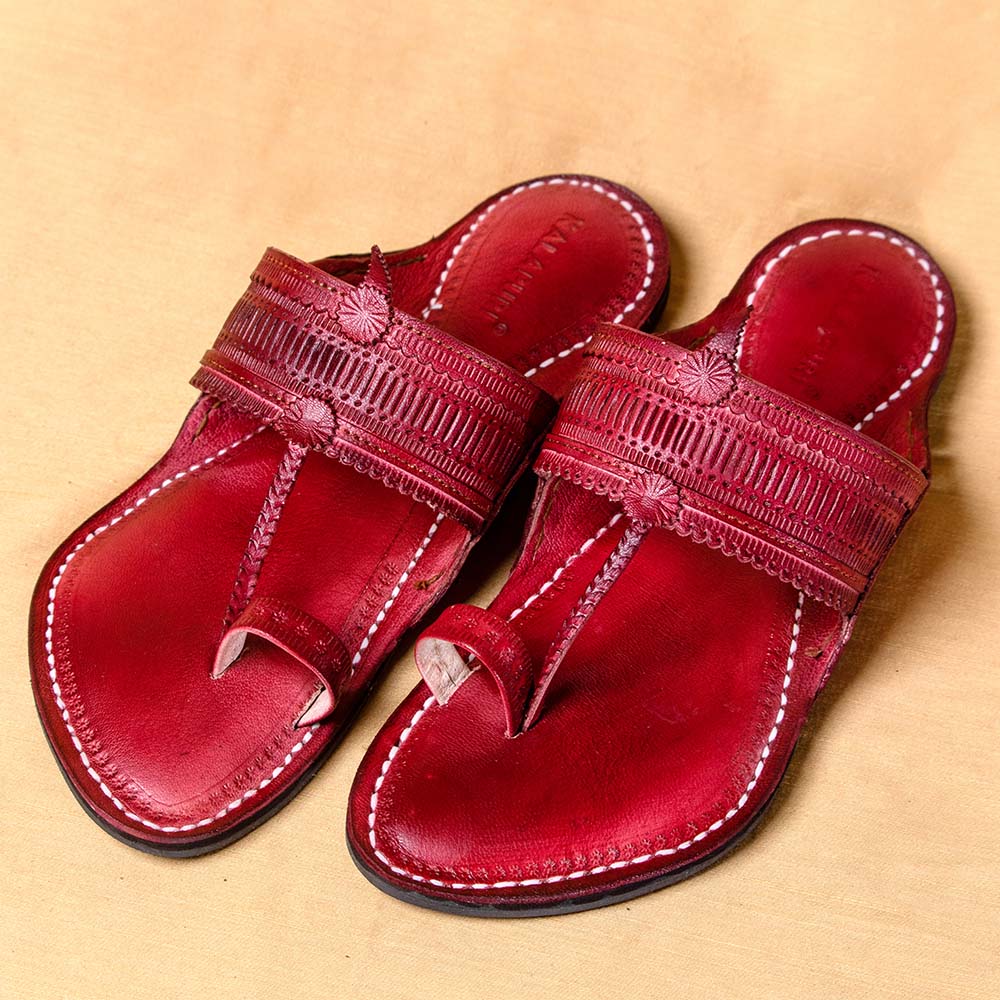 kolhapuri leather slippers