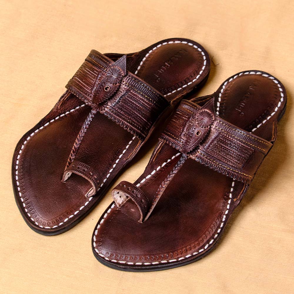 kolhapuri leather slippers