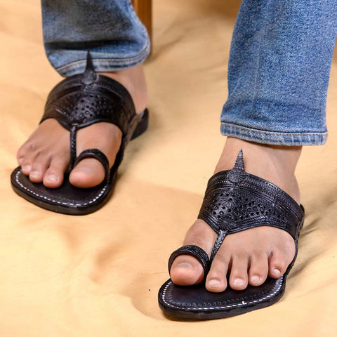 kolhapuri leather slippers