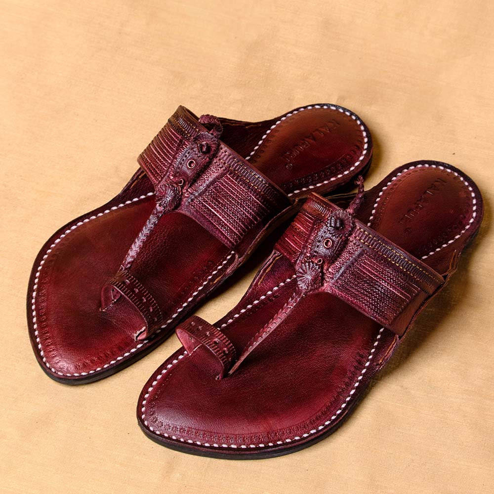 kolhapuri leather slippers