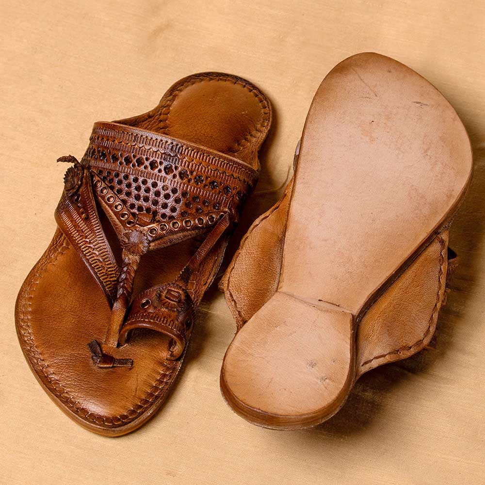 kolhapuri leather slippers