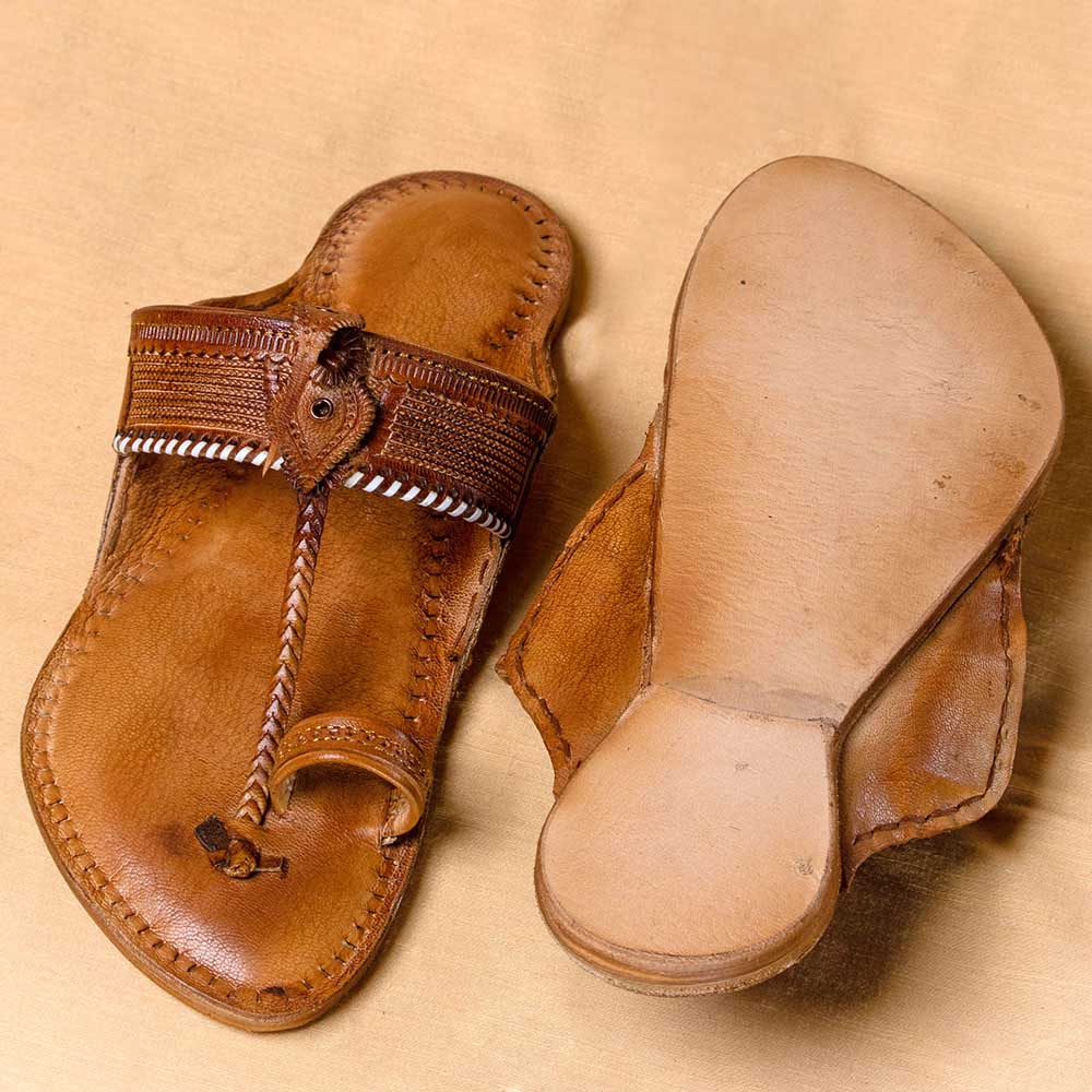 kolhapuri leather slippers