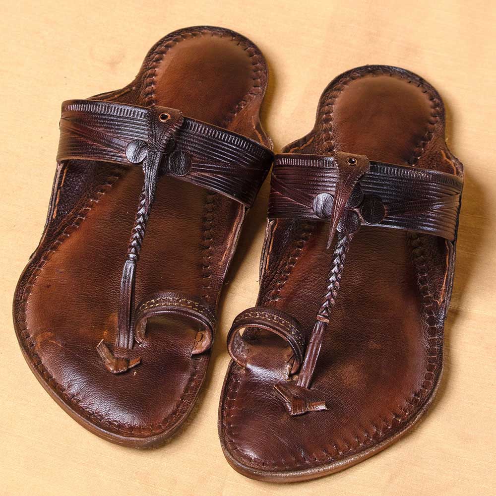 kolhapuri leather slippers