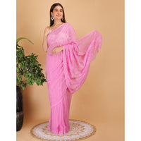 Shwet Magenta Kota Cotton Chikankari Saree