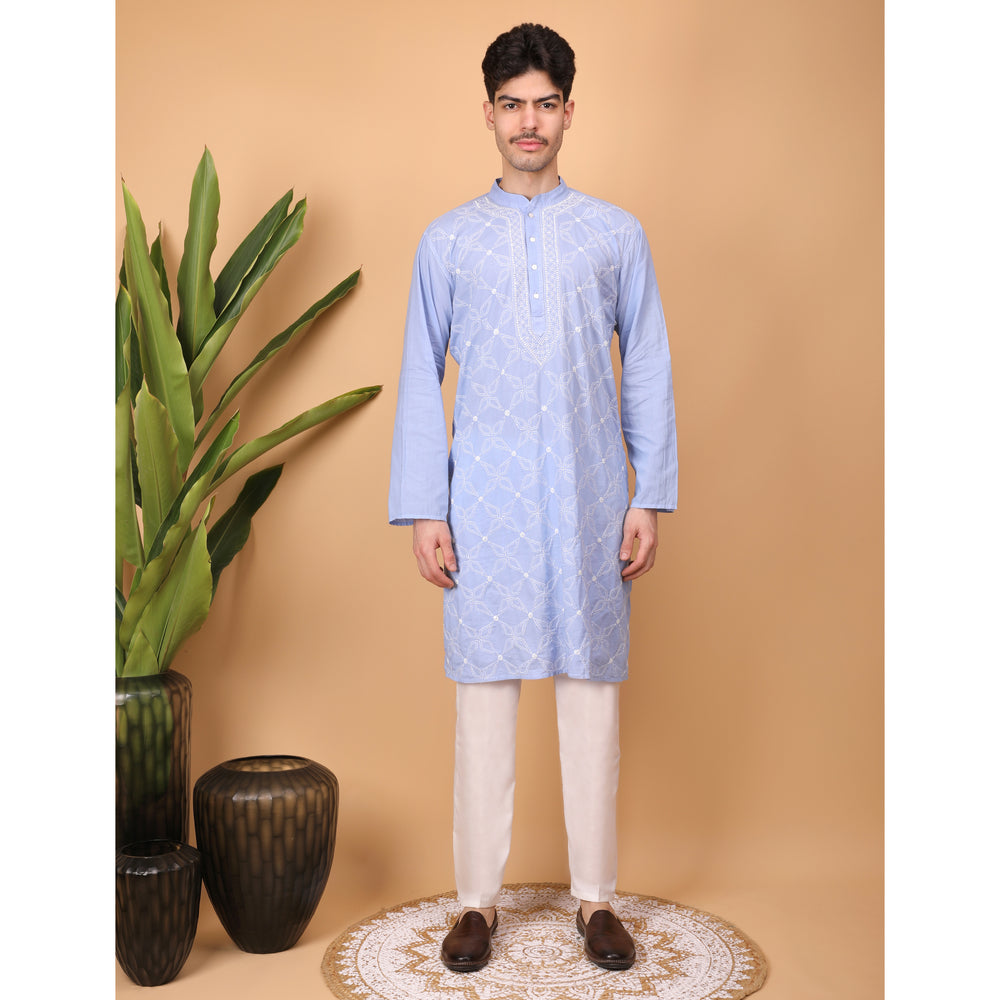 chikankari men kurta