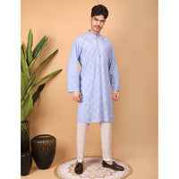 chikankari men kurta