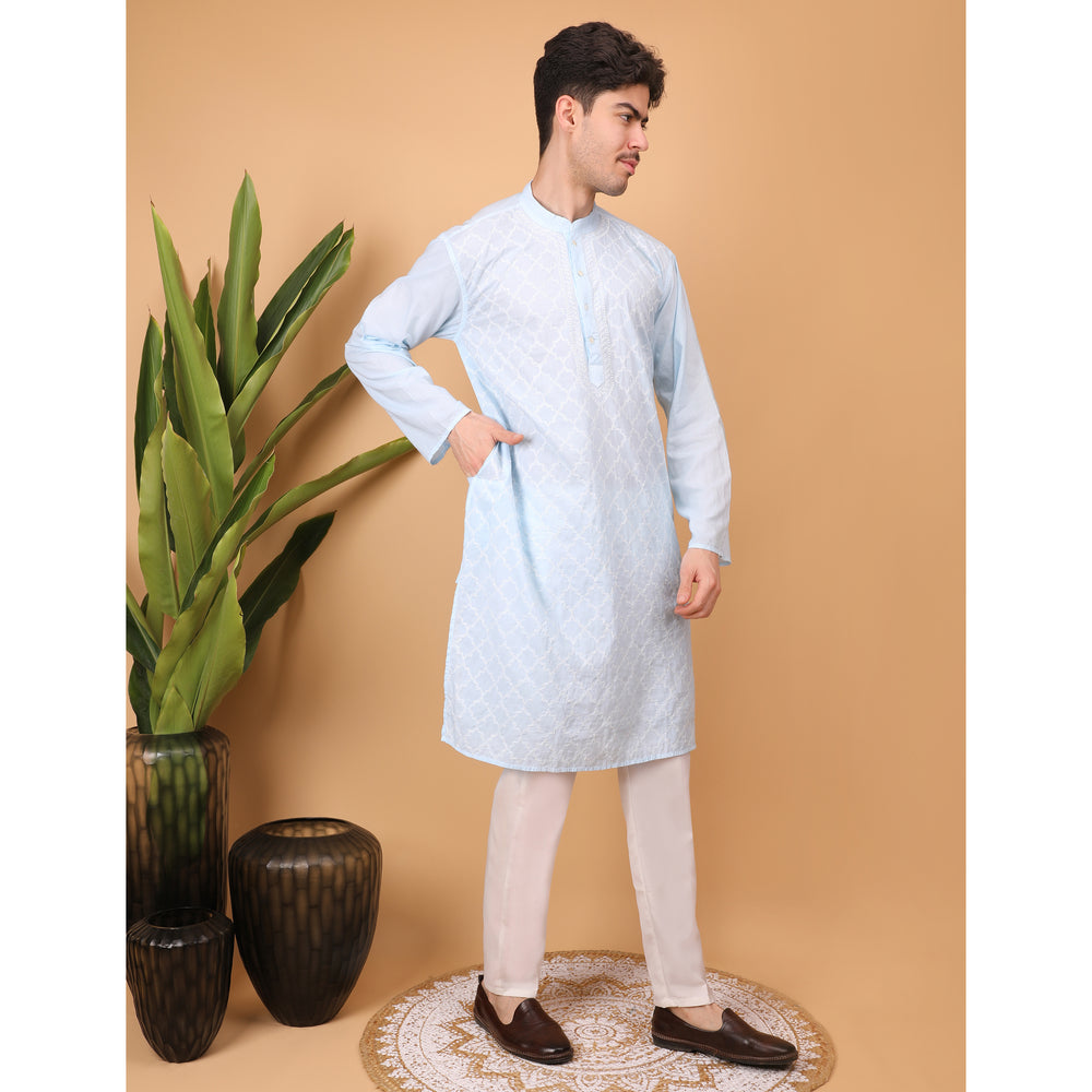 chikankari men kurta