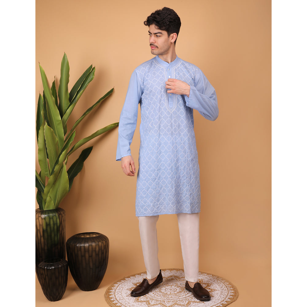 chikankari men kurta