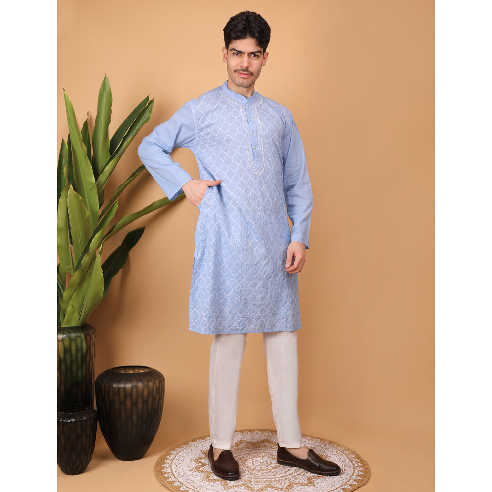 chikankari men kurta