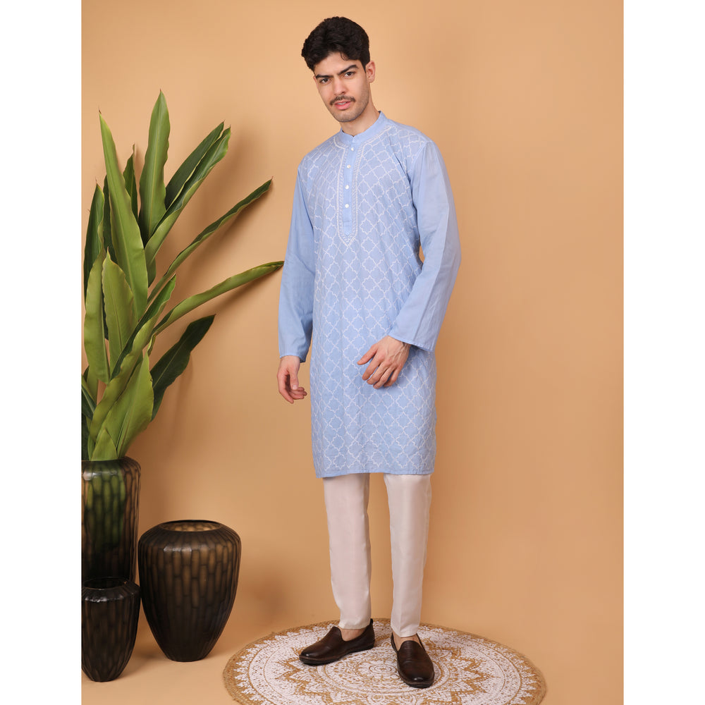 chikankari men kurta