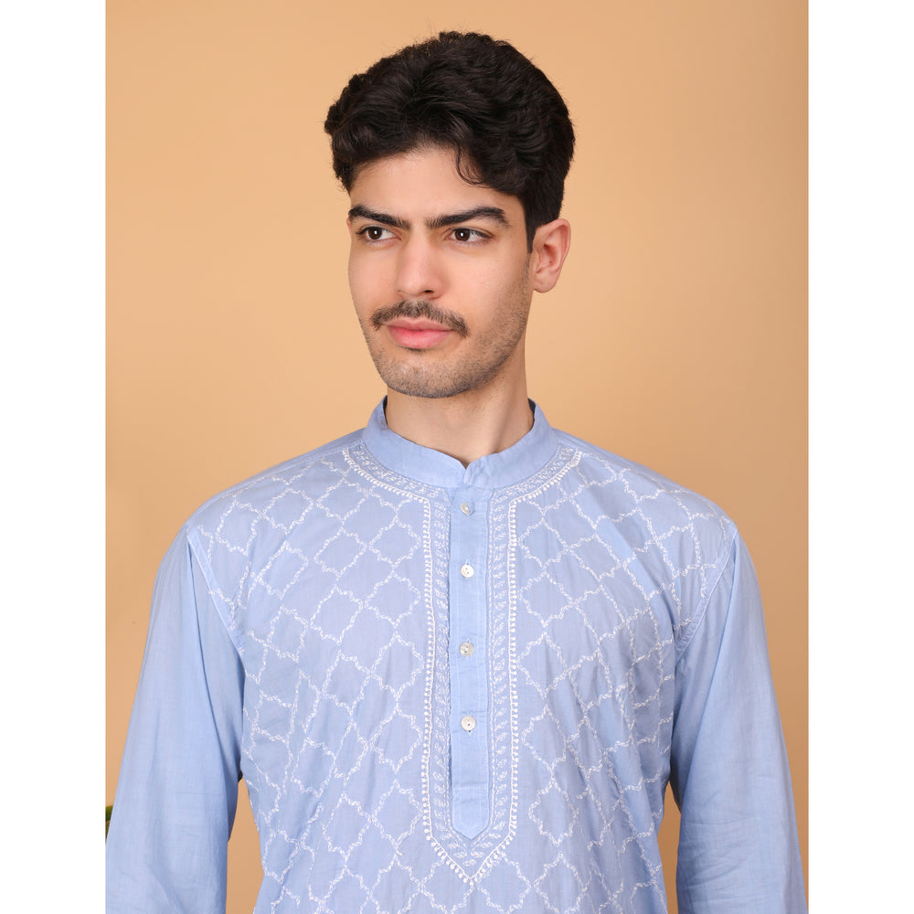 chikankari men kurta