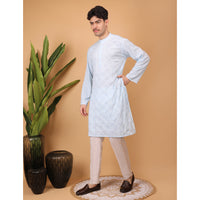 chikankari men kurta